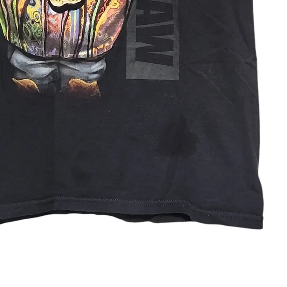 VINTAGE Y2K BIGGIE SMALLS Big Paw Paw Black Tee M Cat 90s Hip Hop Rap Big Poppa - Picture 9 of 12